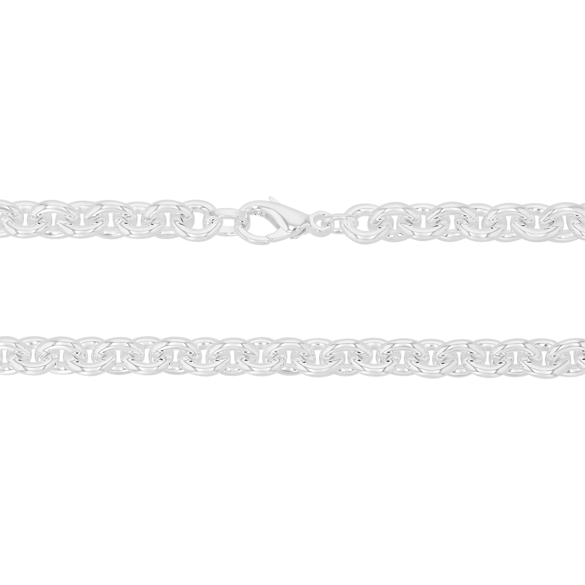 Sterling Silver 8.9 mm Cable Chain, 24