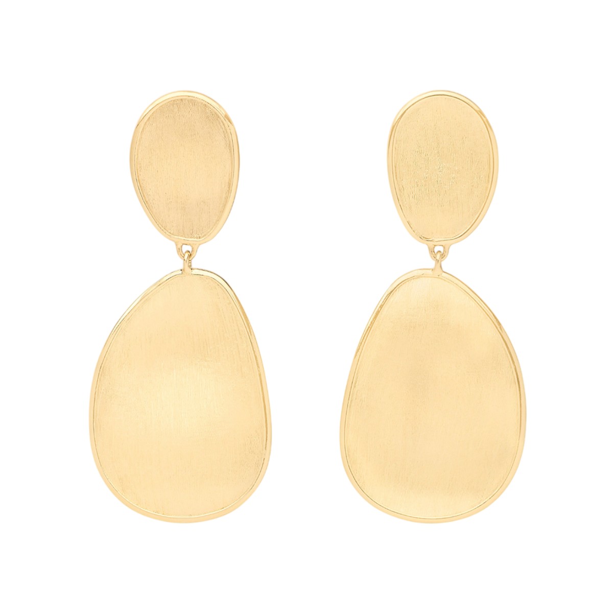 Marco Bicego Lunaria Yellow Gold Leaf Dangle Earrings