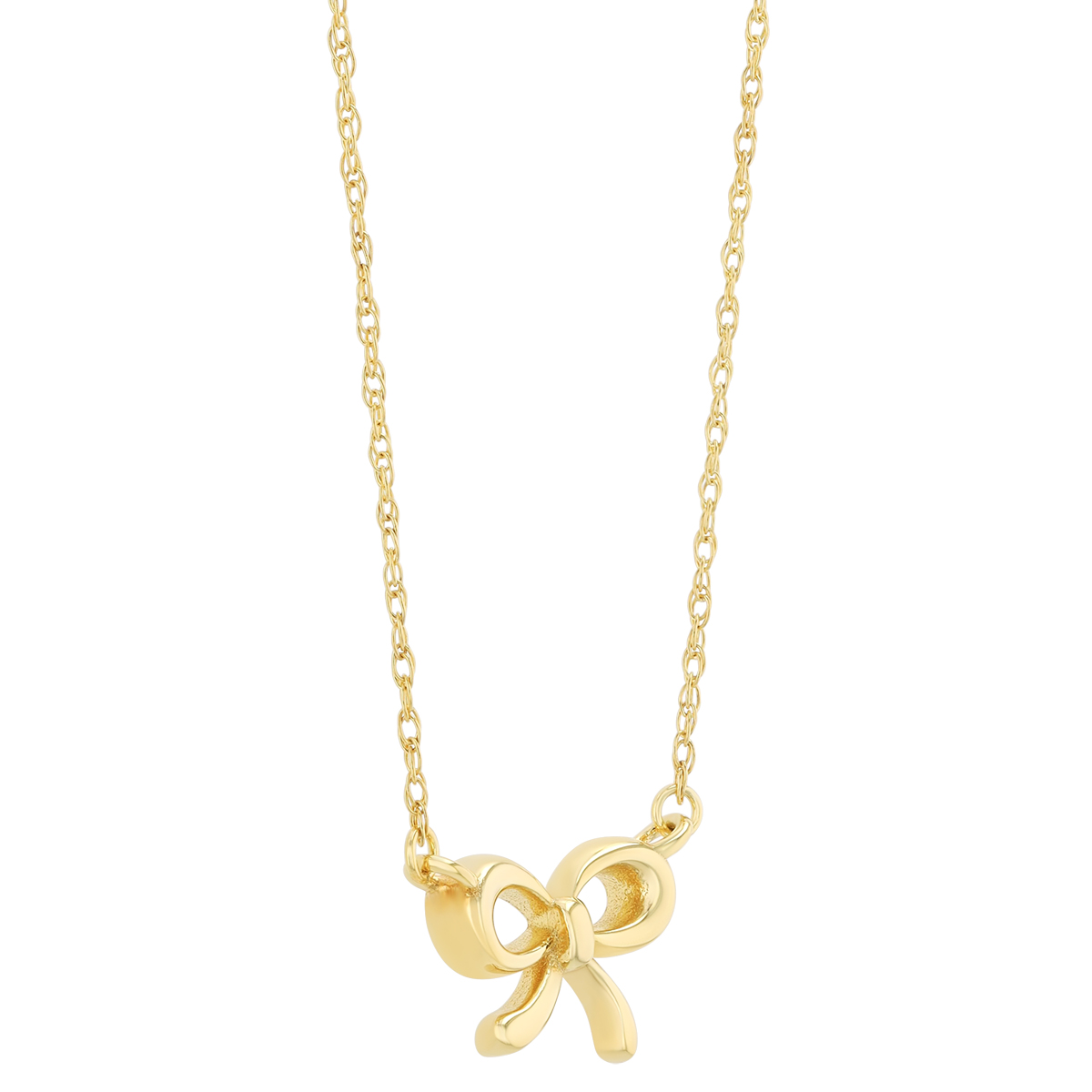 Yellow Gold Bow Pendant, 18