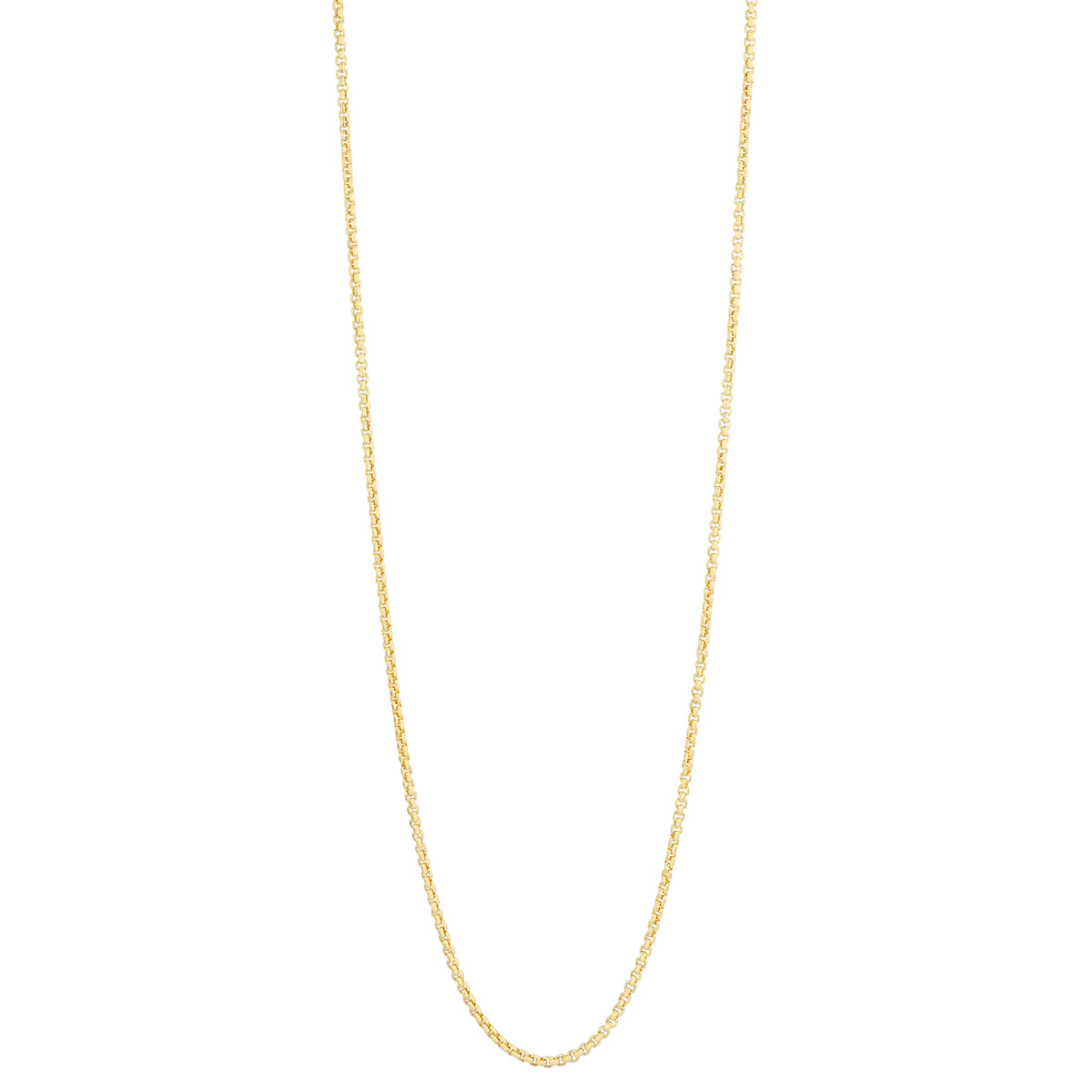 Yellow Gold 1.75 mm Box Chain, 20