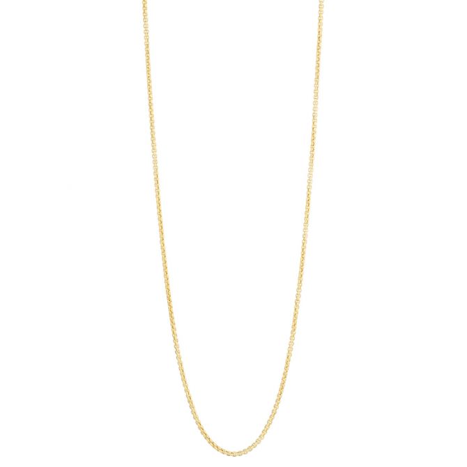 Yellow Gold 1.75 mm Box Chain, 20"