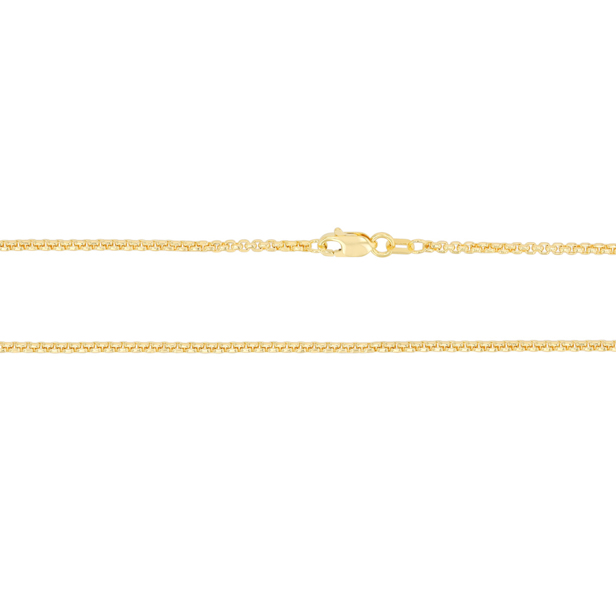 Yellow Gold 1.75 mm Box Chain, 20