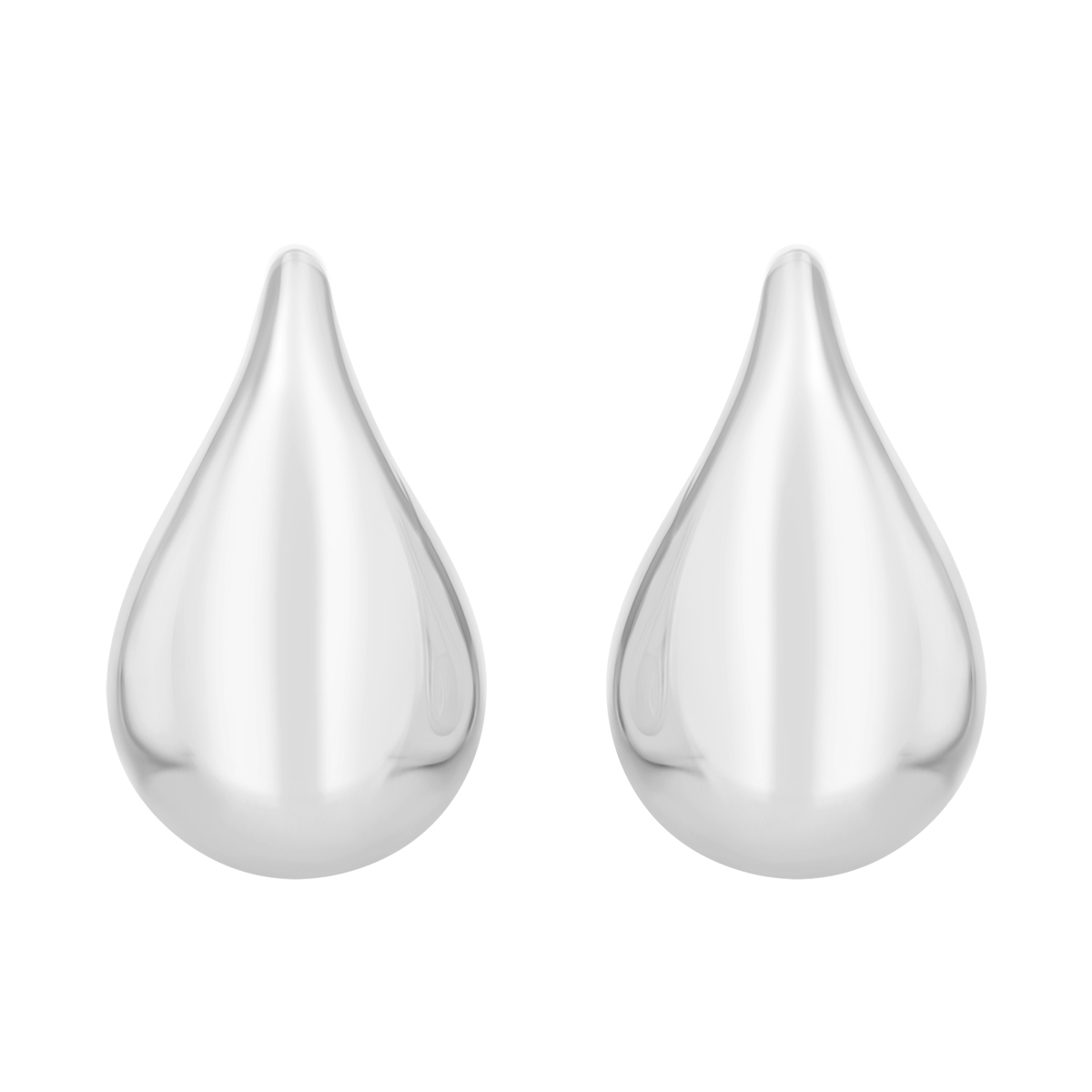 Sterling Silver Teardrop Stud Earrings