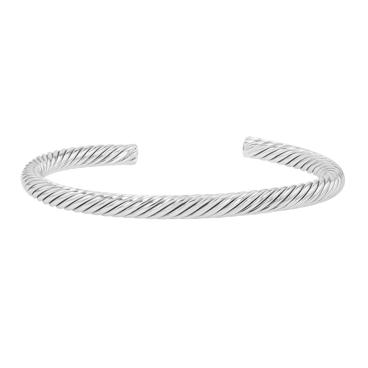 Sterling Silver Twisted Cuff Bracelet, 7