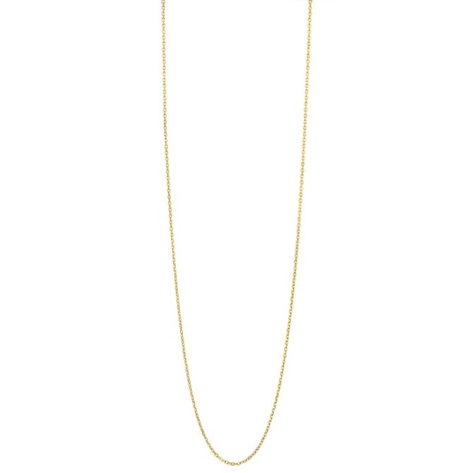 Yellow Gold Cable Chain Necklace, 1.25 mm, 20"