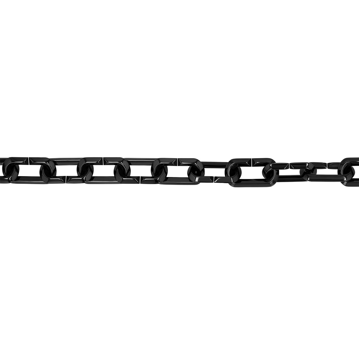 Roberto Coin Black Ceramic & Single Yellow Gold Link Bracelet, 9.25