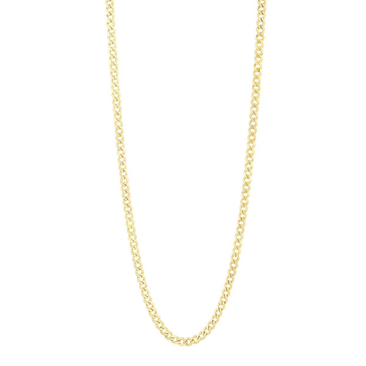 Curb Chain in 14K Yellow Gold, 3.7 mm, 20