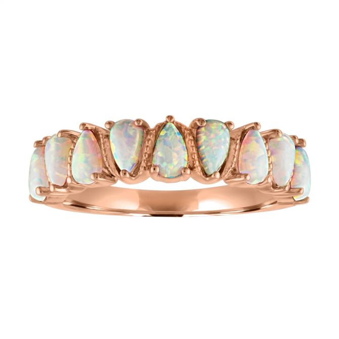 My Story Lola Pear Shaped Opal Ring in Rose Gold
