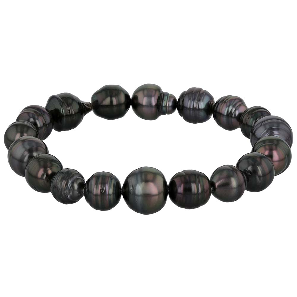 TARA Pearls Black Tahitian South Sea Cultured Pearl Stretch Bracelet