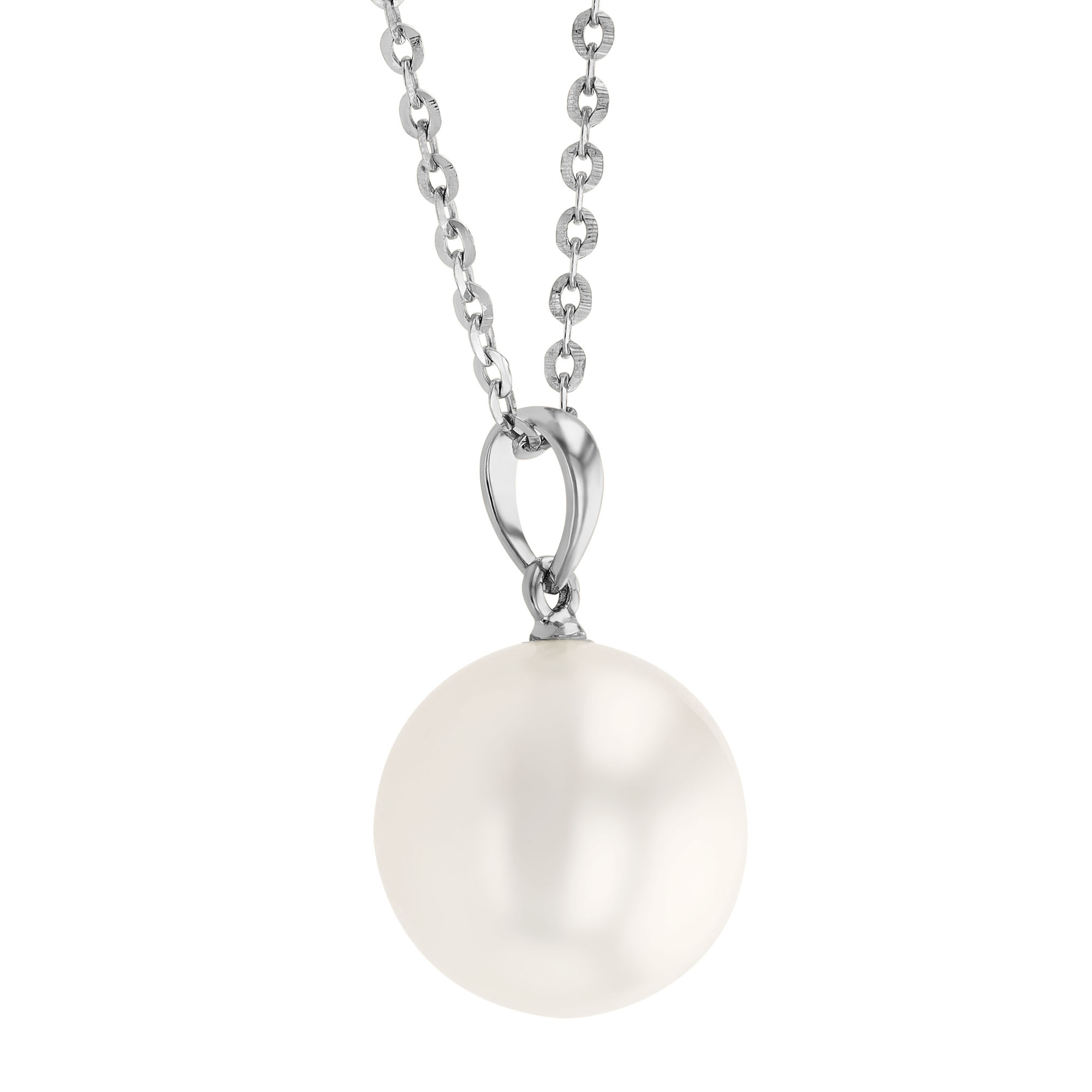 TARA Pearls South Sea Cultured Pearl Pendant Necklace in White Gold, 10x11mm