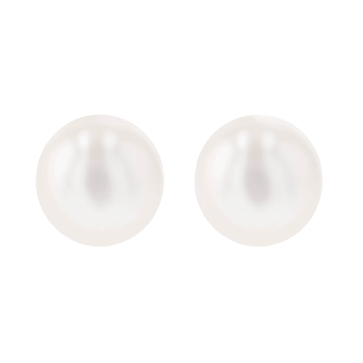 Children's Cultured Pearl Stud Earrings in Yellow Gold