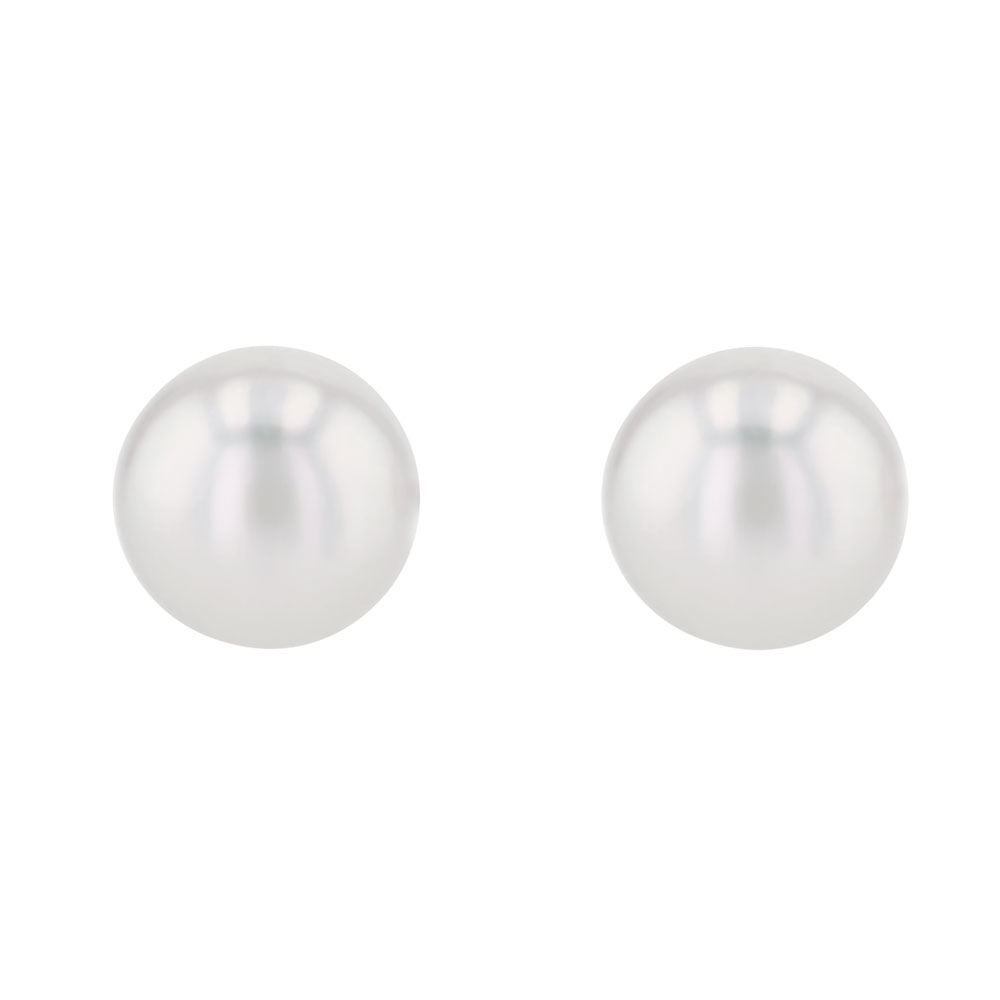 TARA Pearls Cultured Pearl Stud Earrings in White Gold, 7-7.5 mm