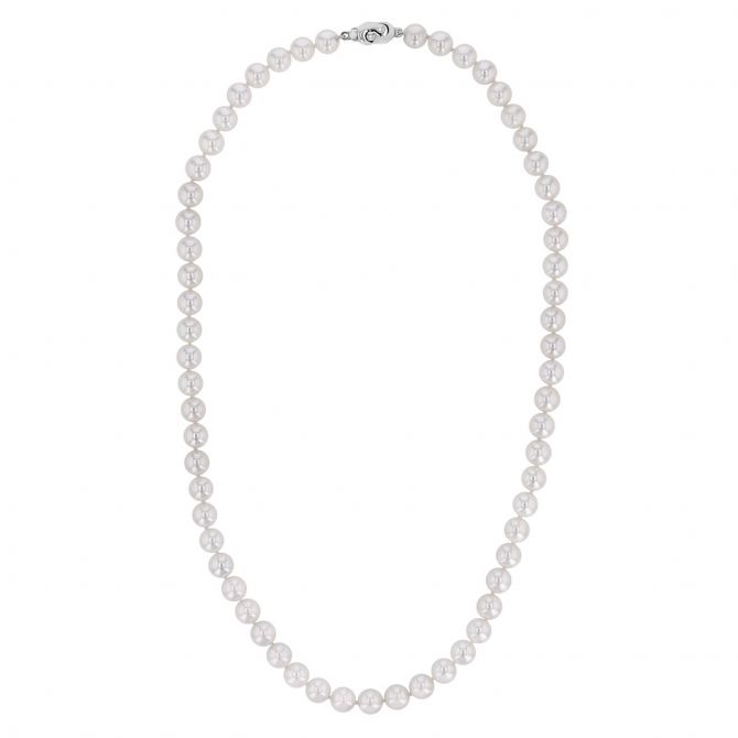 TARA Pearls Akoya Cultured Pearl Strand Necklace in White Gold, 18", 6.5-7 mm