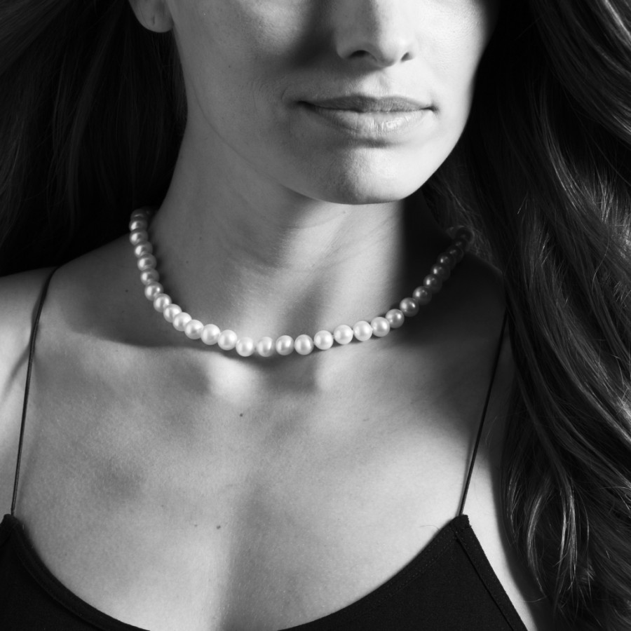LAGOS Sterling Silver White Cultured Pearl Strand Necklace, 18
