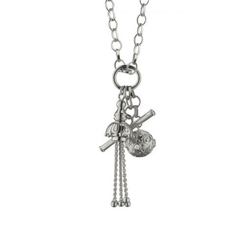 Monica Rich Kosann Sterling Silver Tassel Toggle Charm Necklace, 36"