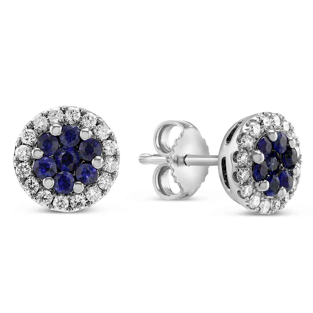 white gold sapphire earrings white gold sapphire earrings