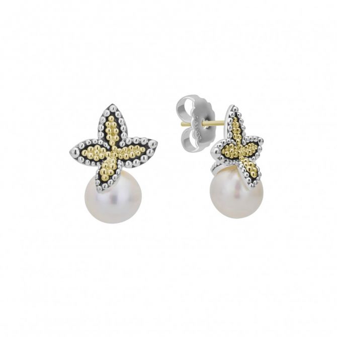 LAGOS Luna Pearl Earrings 01 81832 M Borsheims