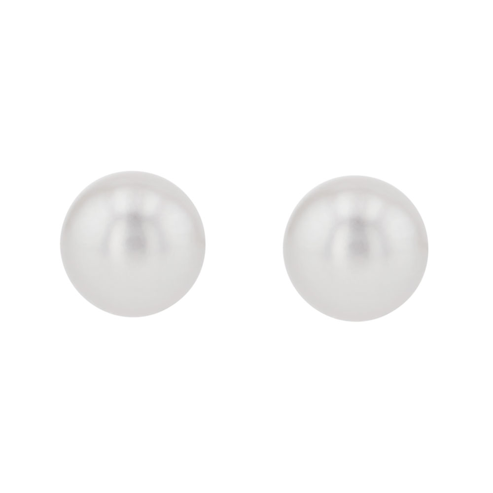 TARA Pearls Cultured Pearl Stud Earrings in White Gold, 6-6.5 mm