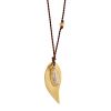 Margaret Solow Yellow Gold Teardrop & Moonstone Dangle Cord Pendant, 17"