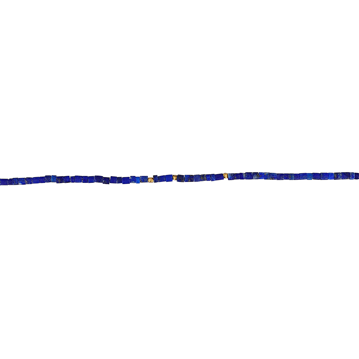 Margaret Solow Lapis Lazuli Bead Bracelet in Yellow Gold, 7