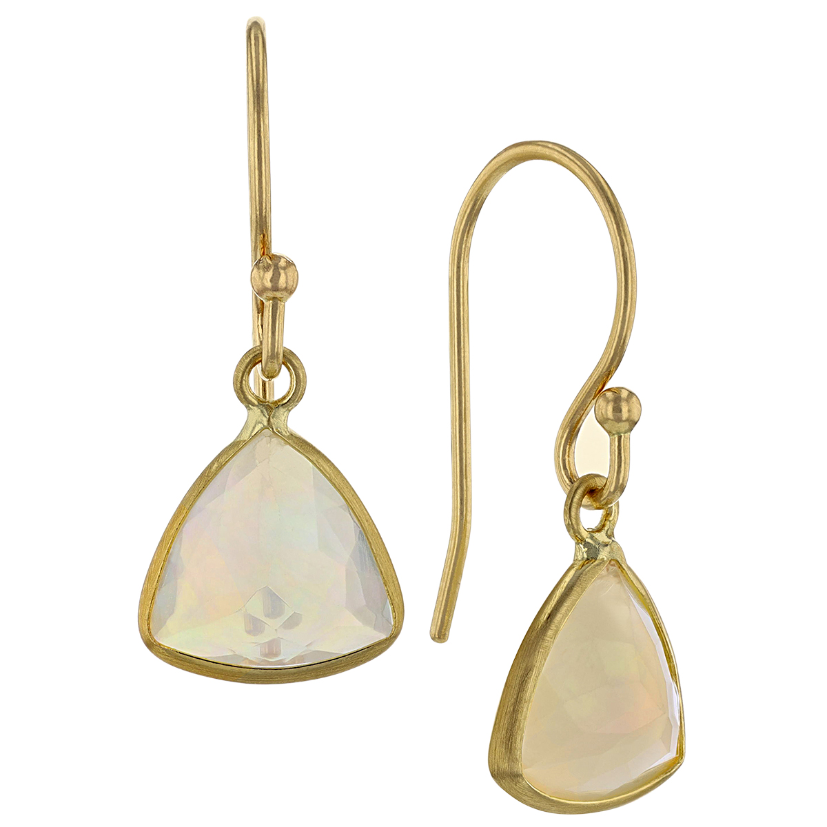 Margaret Solow Opal Dangle Earrings in Yellow Gold Borsheims