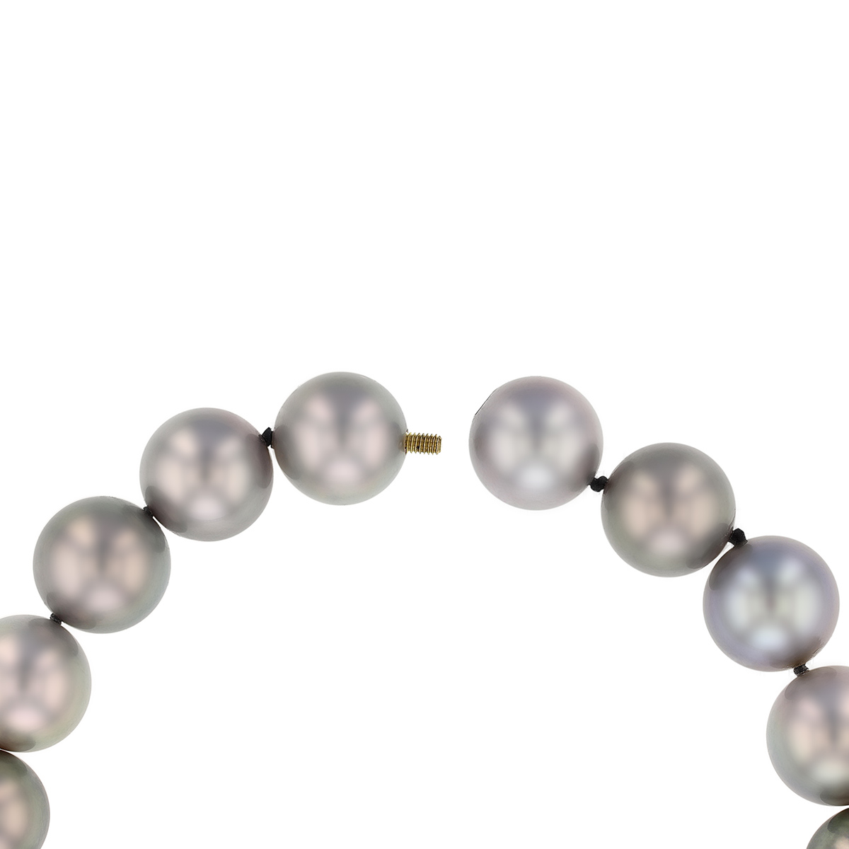 TARA Pearls Tahitian South Sea Cultured Pearl Ombre Strand Necklace, 17.75