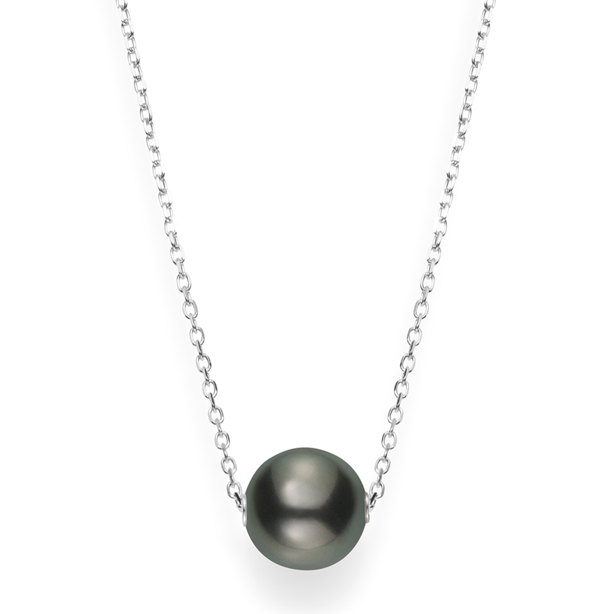 Mikimoto Tahitian South Sea Single Pearl Pendant in White Gold, 18