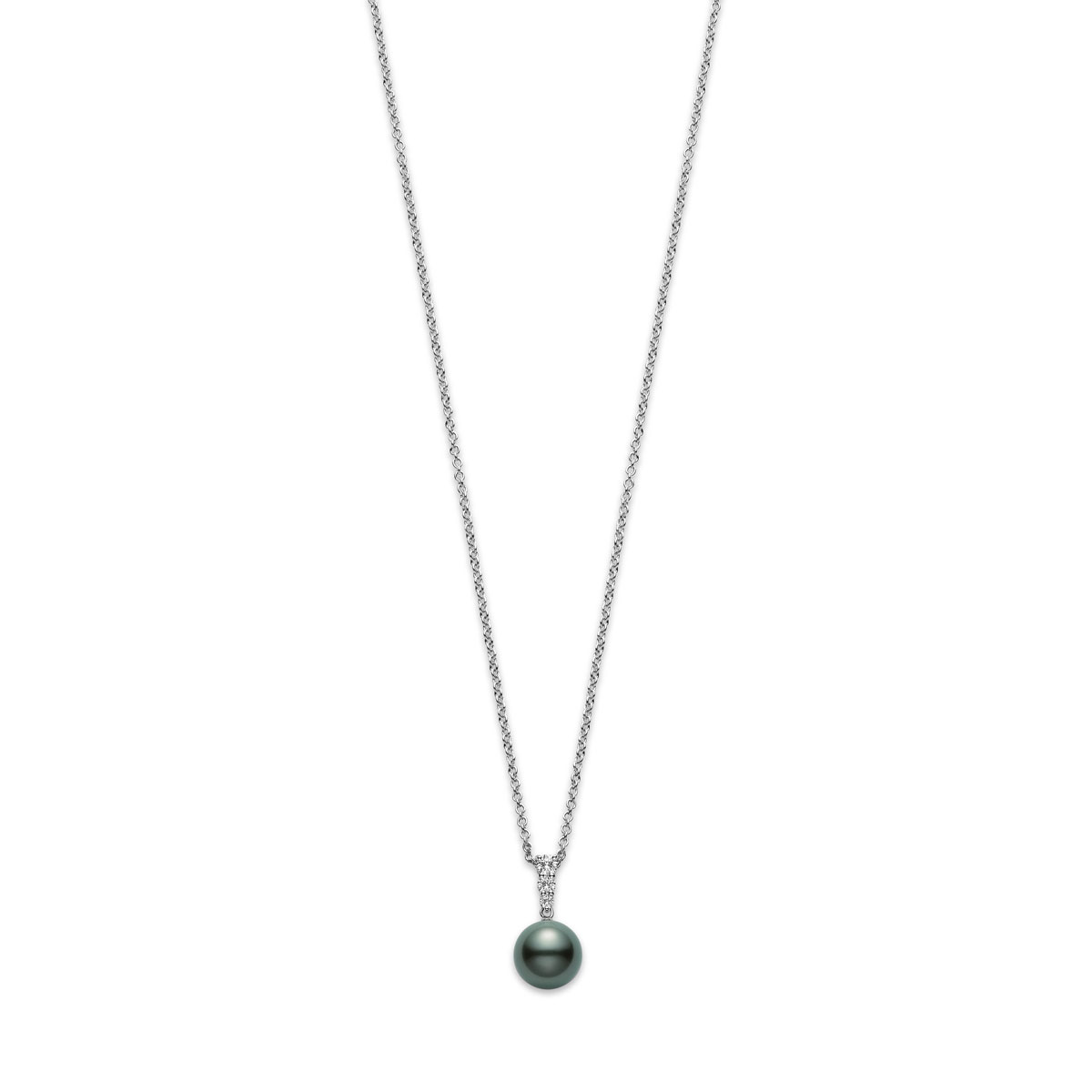 Mikimoto Morning Dew Tahitian South Sea Cultured Pearl & Diamond Pendant, 18