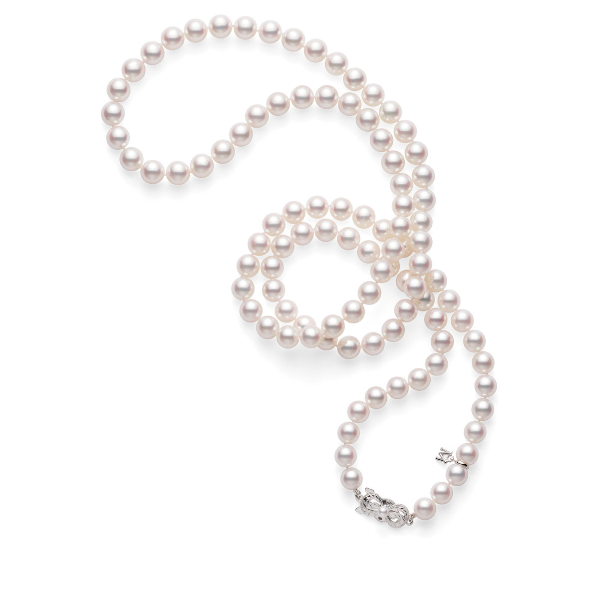 Mikimoto Akoya Cultured Pearl Opera Strand Necklace with White Gold Clasp, 32