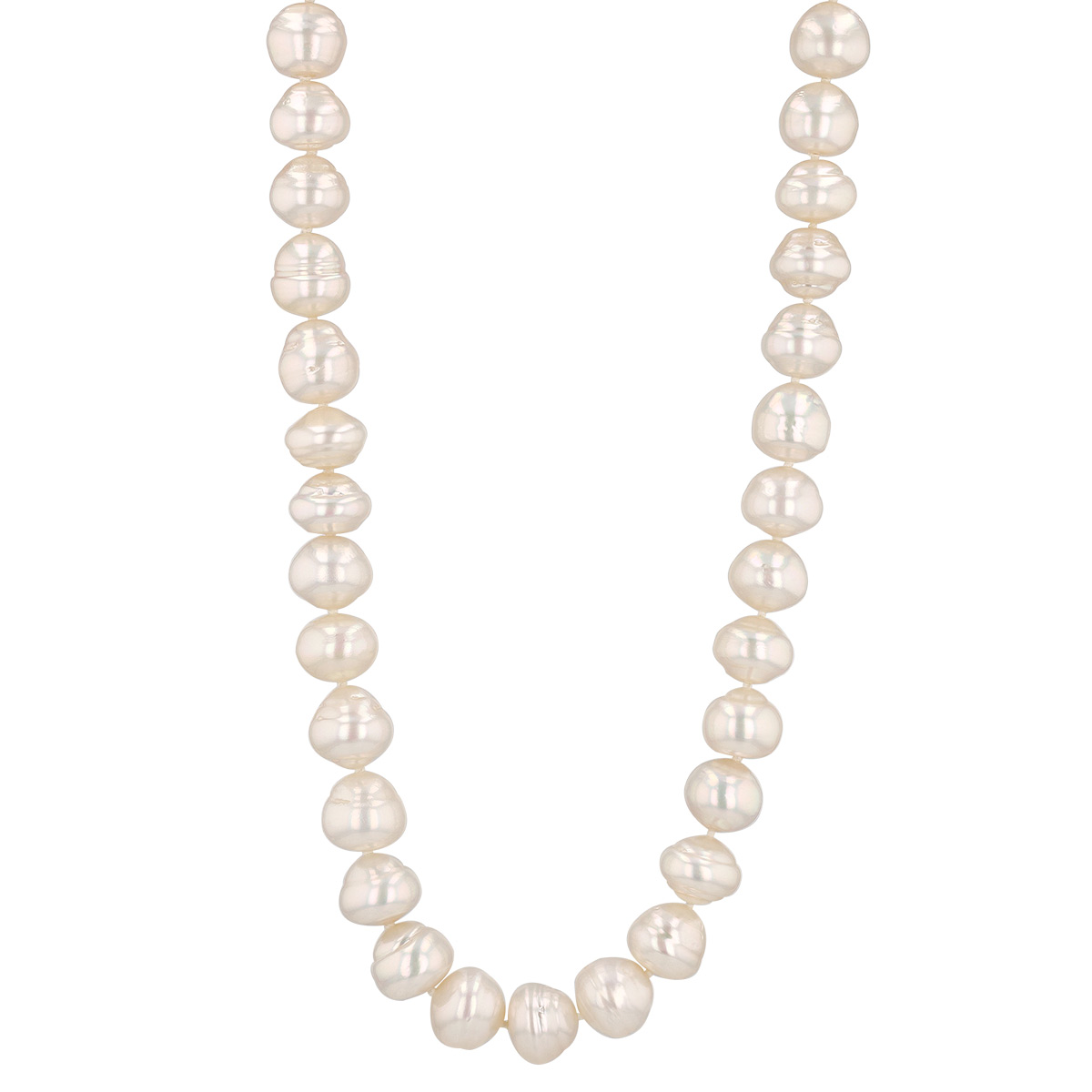 TARA Pearls White South Sea Baroque Cultured Pearl Strand Necklace, 34.5