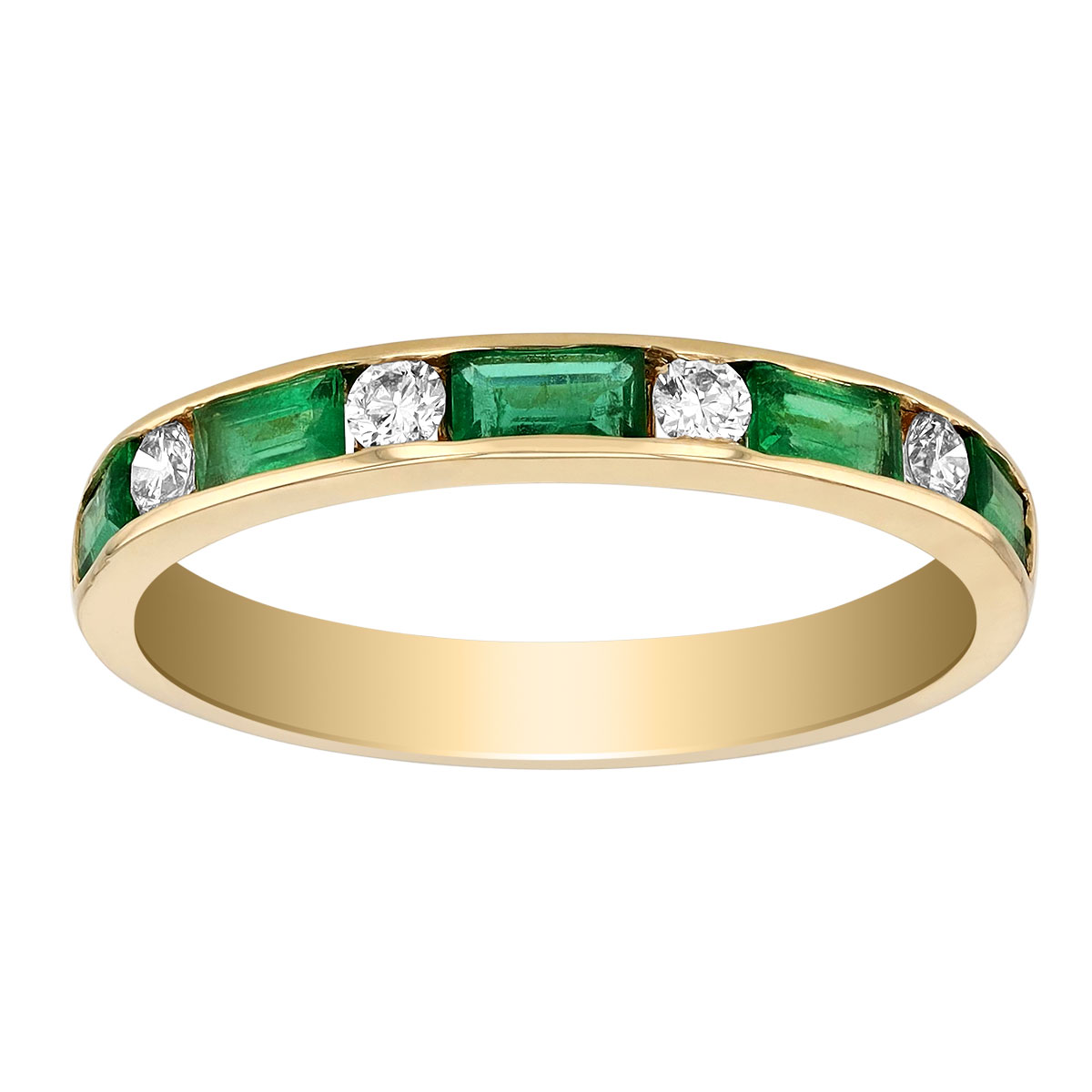 Emerald channel set ring clearance