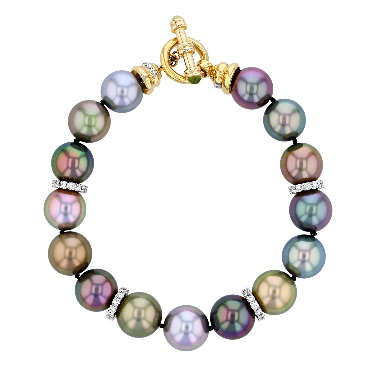 TARA Pearls Tahitian South Sea Cultured Pearl Bracelet with Diamonds