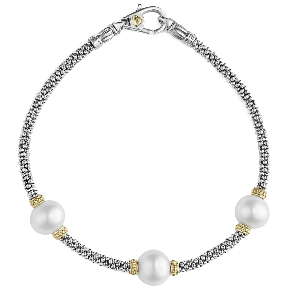 LAGOS Luna Pearl Caviar Bracelet, Medium | Borsheims