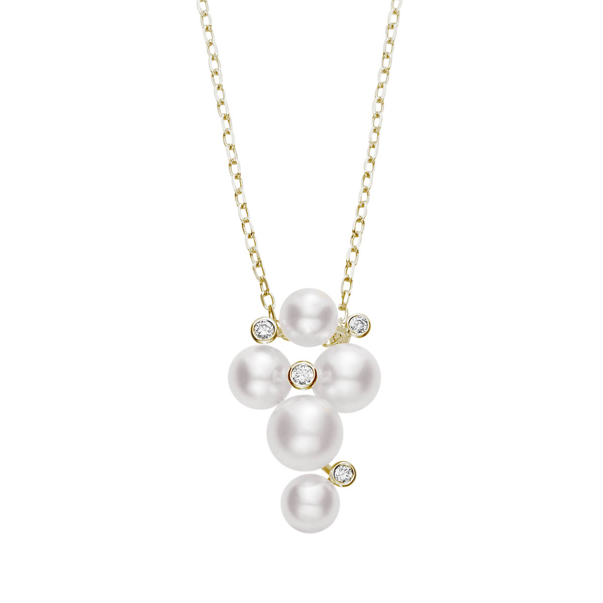 Mikimoto Bubbles Akoya Cultured Pearl Pendant in Yellow Gold