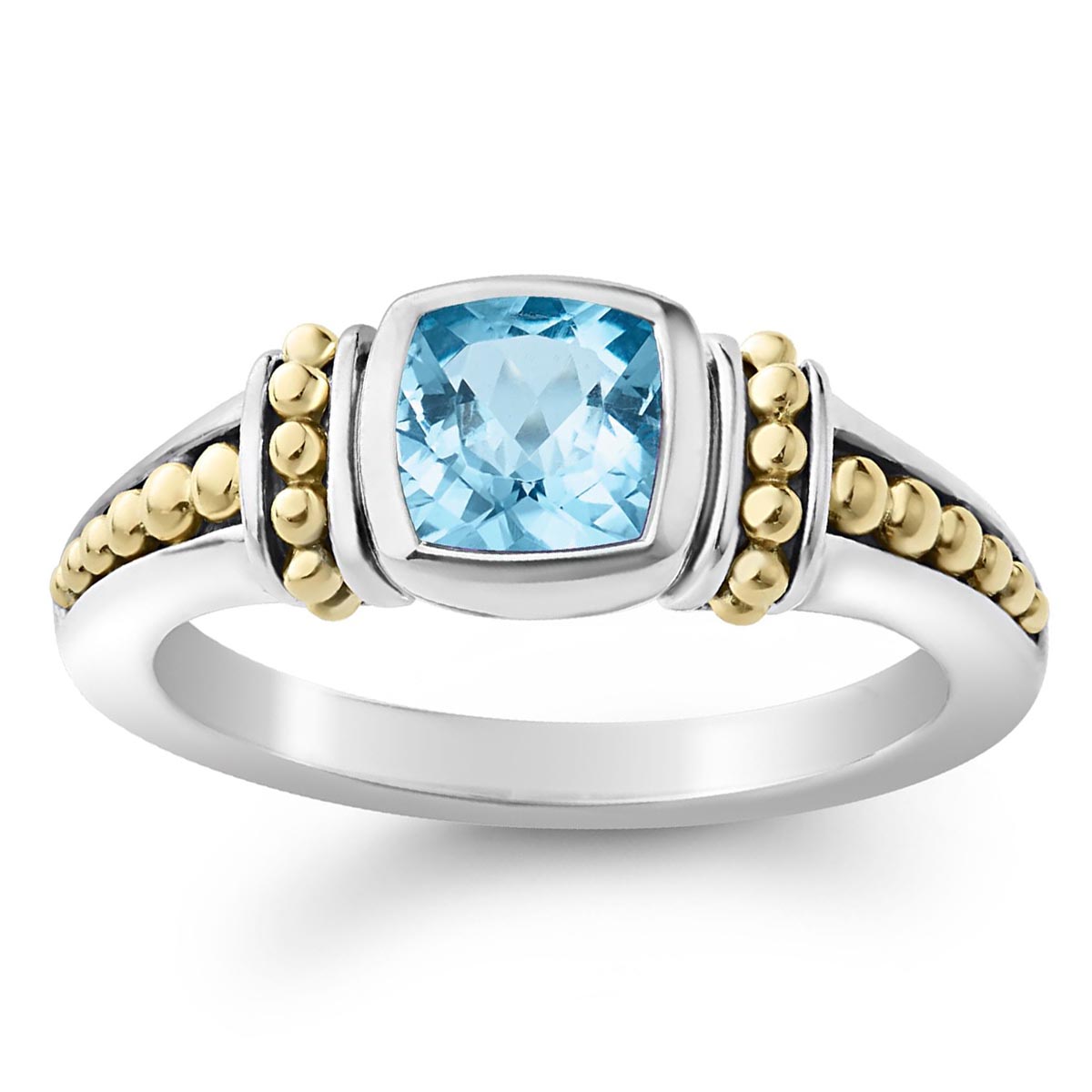 LAGOS Caviar Color Swiss Blue Topaz Ring, Size 7