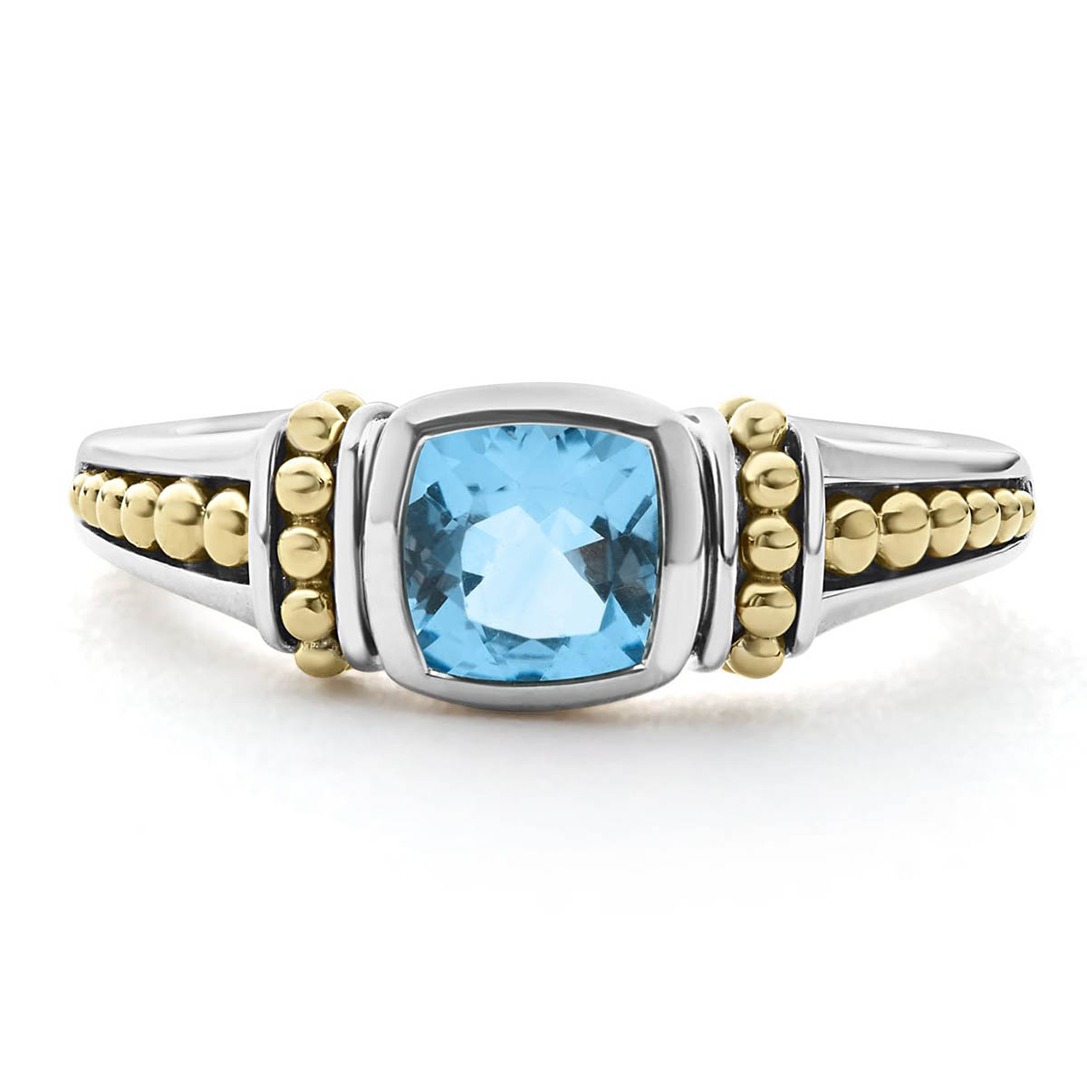 LAGOS Caviar Color Swiss Blue Topaz Ring, Size 7