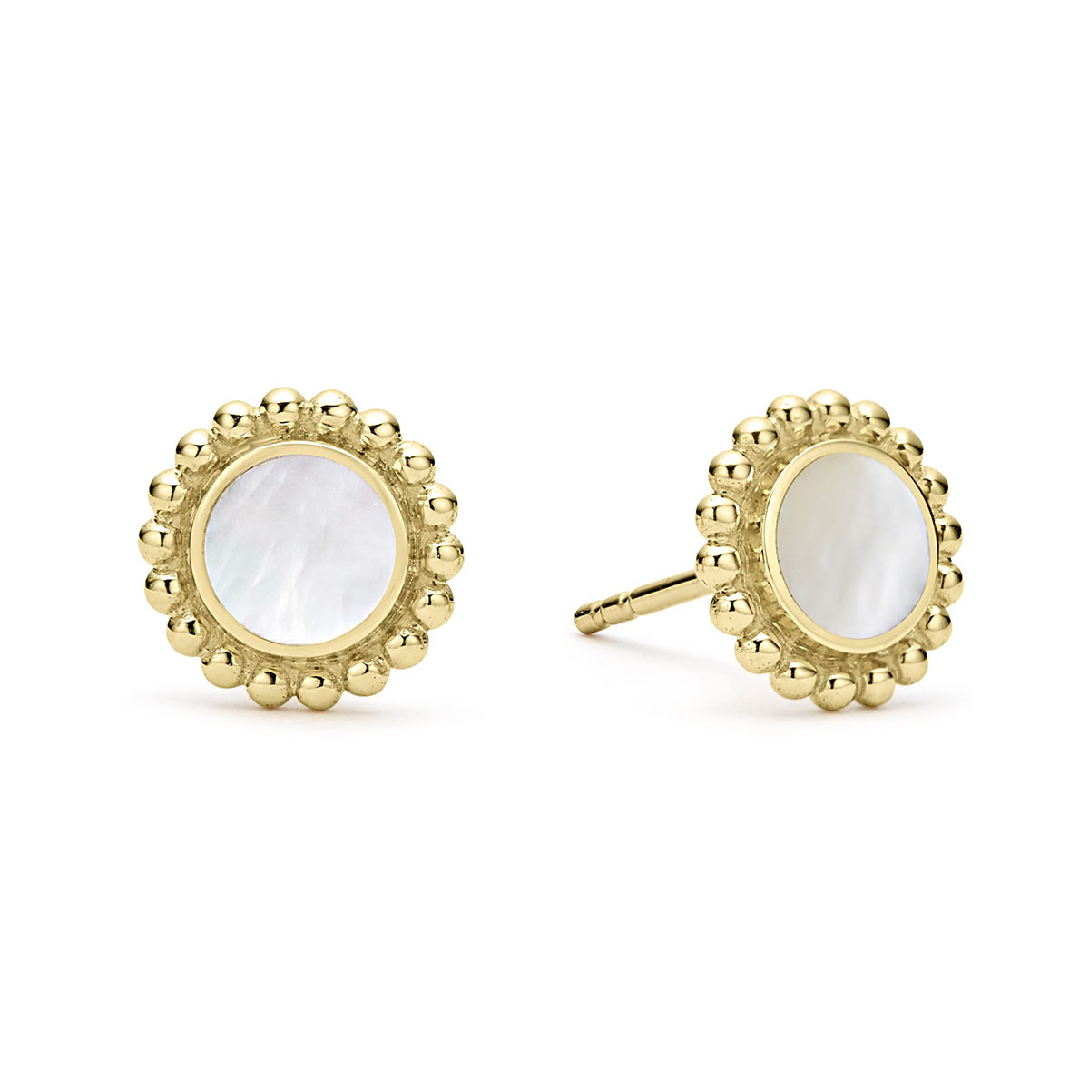 LAGOS Covet Round Mother of Pearl Stud Earrings