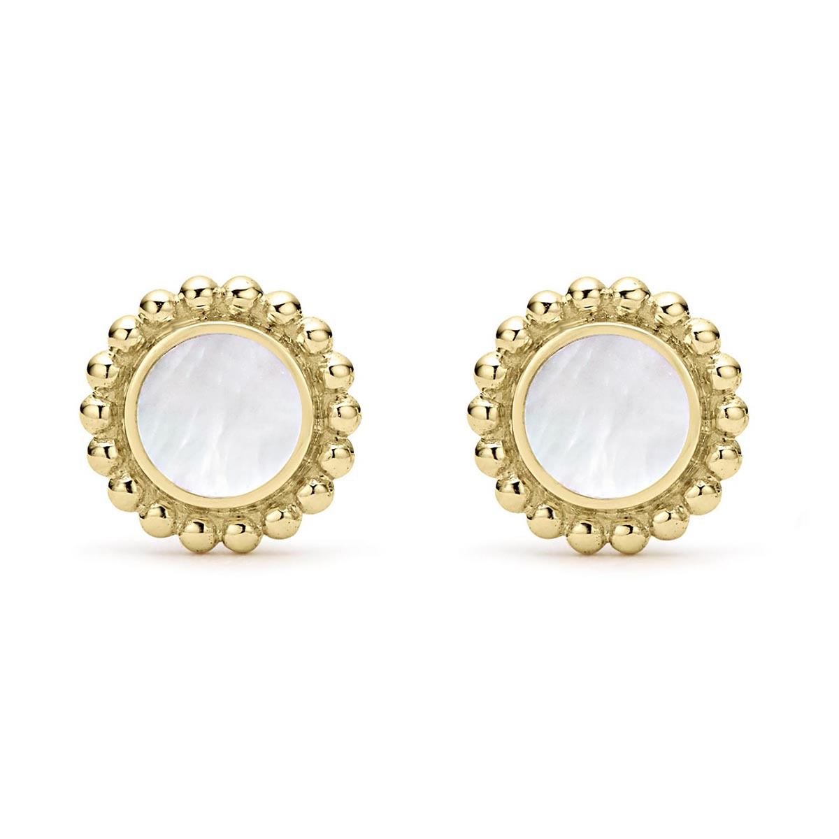 LAGOS Covet Round Mother of Pearl Stud Earrings