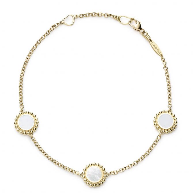 LAGOS Covet 3 Station Round Mother of Pearl Bracelet, 7"
