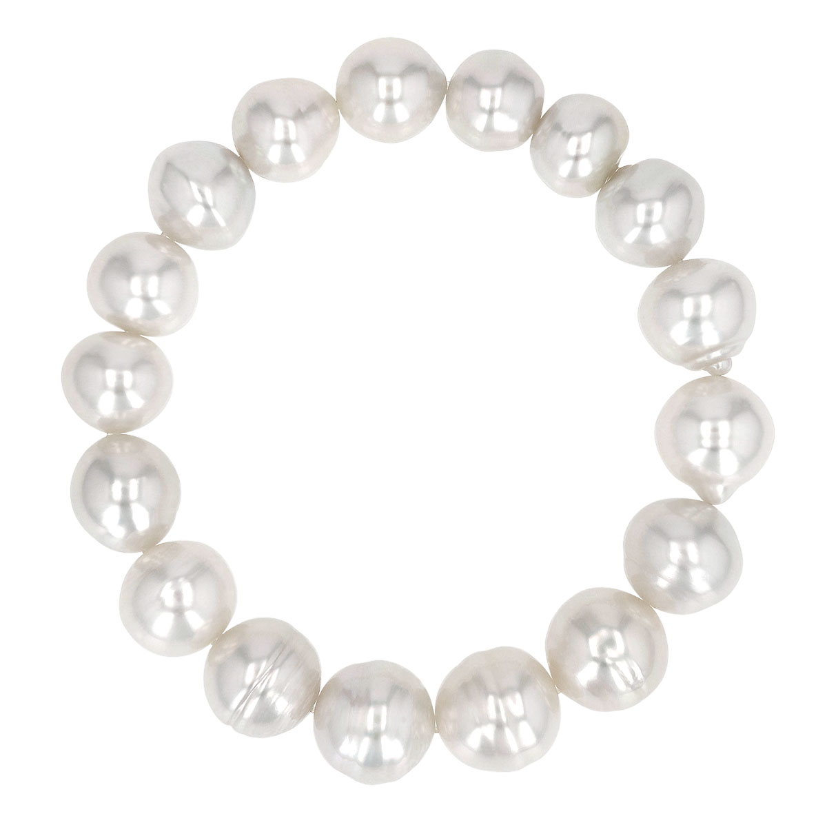 TARA Pearls White South Sea Cultured Pearl Stretch Bracelet