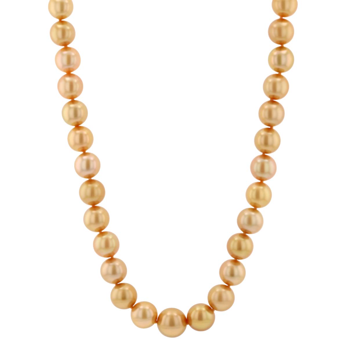 TARA Pearls Golden South Sea Cultured Pearl & Diamond Pave Clasp Necklace in Yellow Gold, 17.5