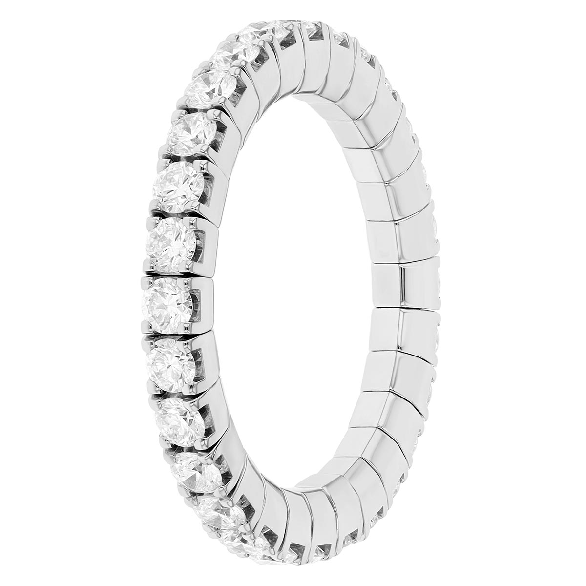 Roberto Demeglio Diamond Stretch Eternity Ring in White Gold