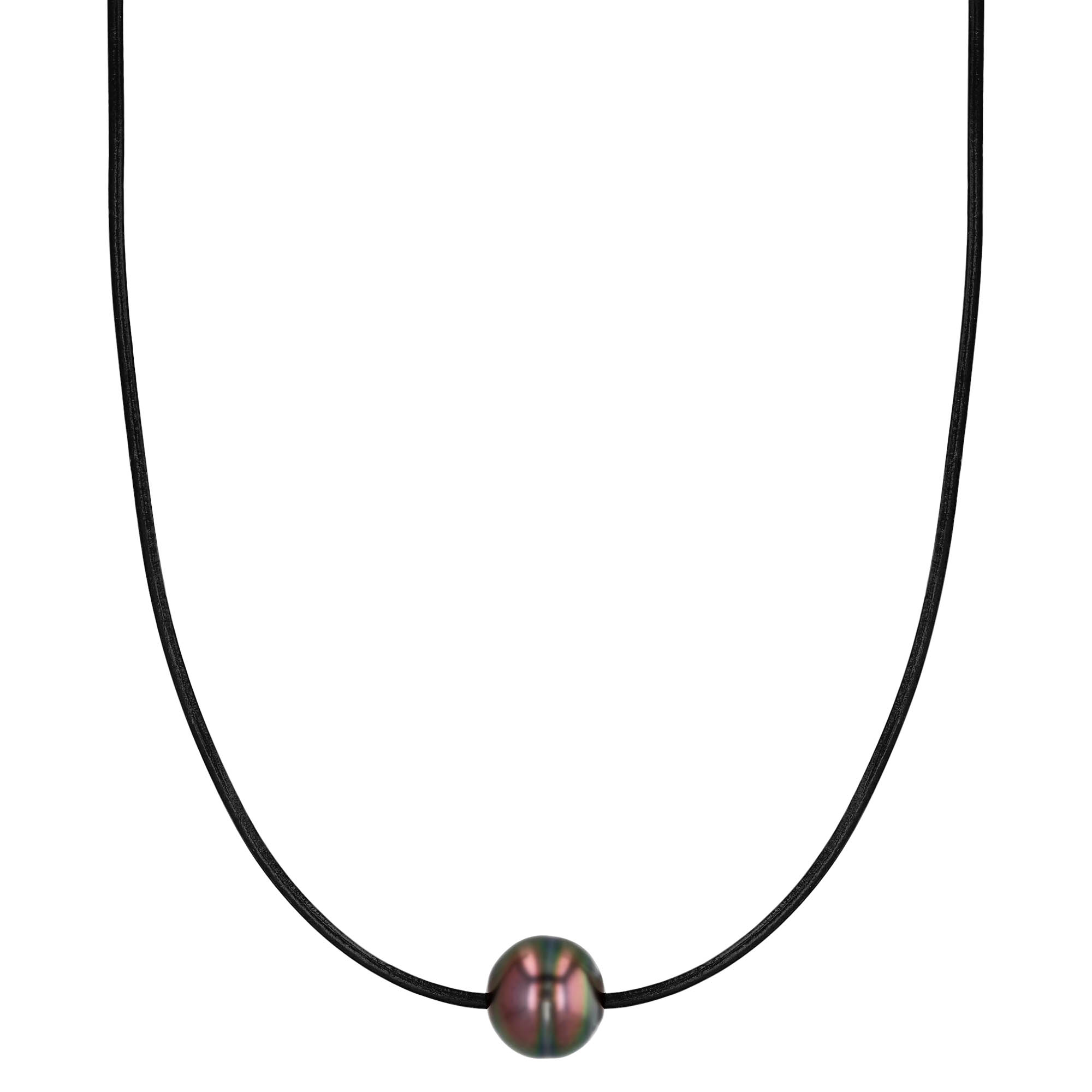 TARA Pearls Black Tahitian South Sea Cultured Pearl Cord Necklace, 19.5