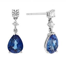 Details about   Faceted Octagon Shape Aqua Gemstone 18K Gold Plated Silver Dangle Earrings 