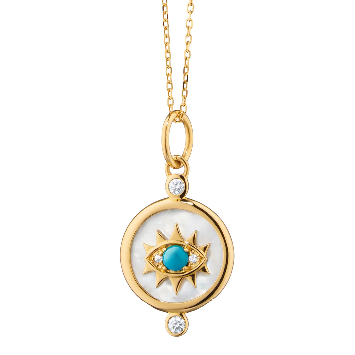 Monica Rich Kosann Turquoise, Diamond, & Mother of Pearl 