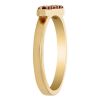 Ruby Horizontal Bar Ring in Yellow Gold
