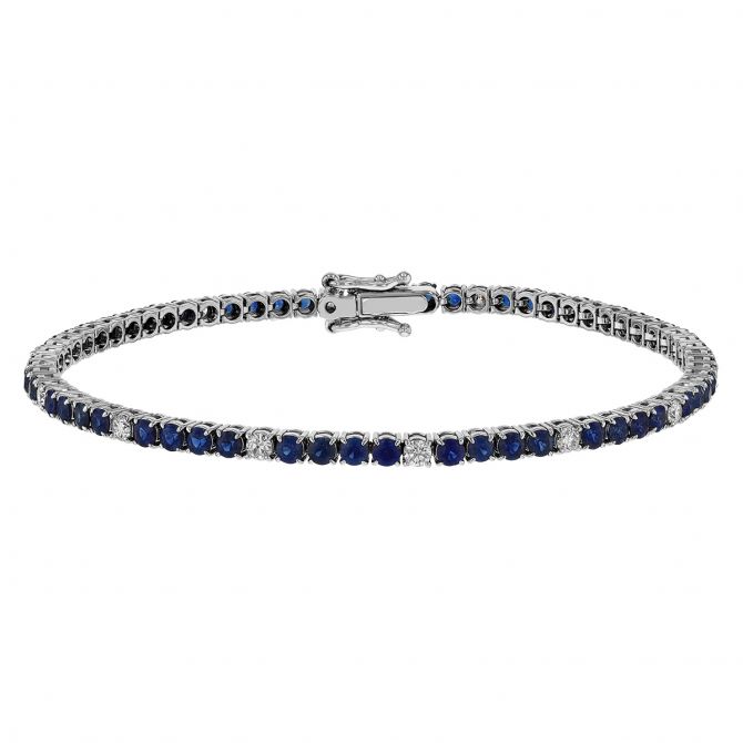 Colourful Sapphire Gemstones Tennis Bracelets For Women 925 Sterling Silver  Princess Cut High Carbon Diamond Luxury Bangle Kutpf - Bracelets -  AliExpress