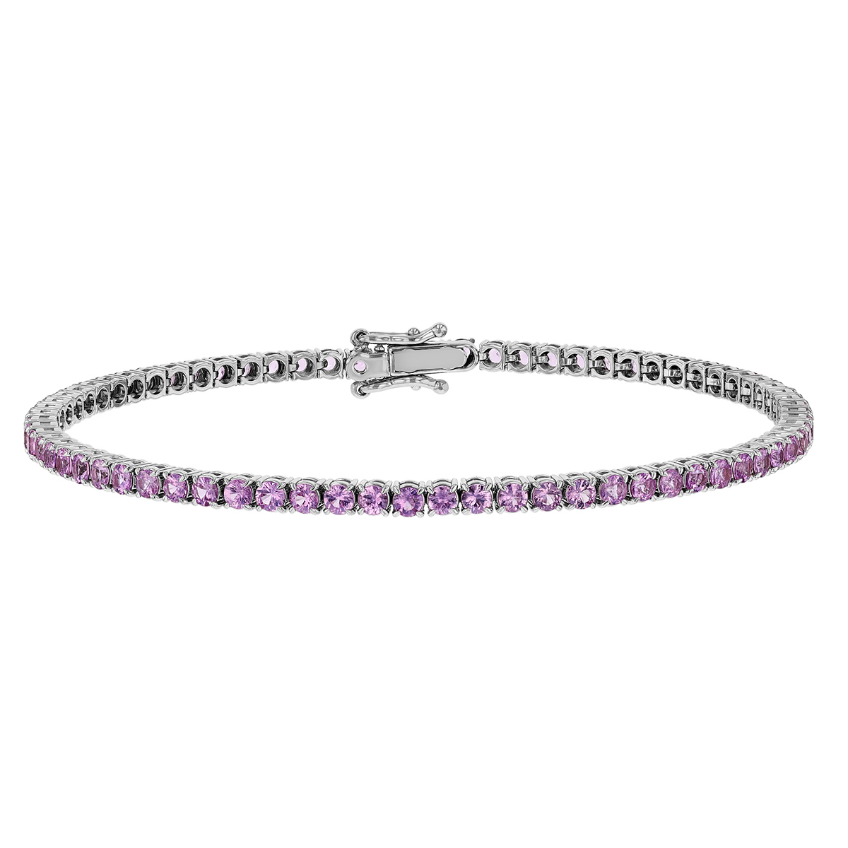Pink Sapphire Tennis Bracelet 4.21 ctw – RW Fine Jewelry