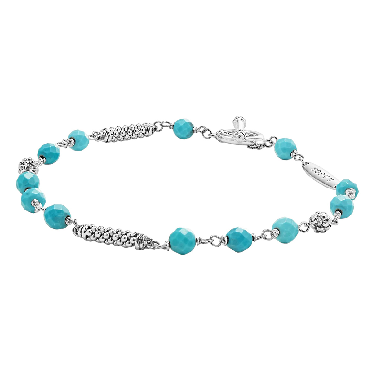 LAGOS Caviar Icon Turquoise Beaded Bracelet, 7.75