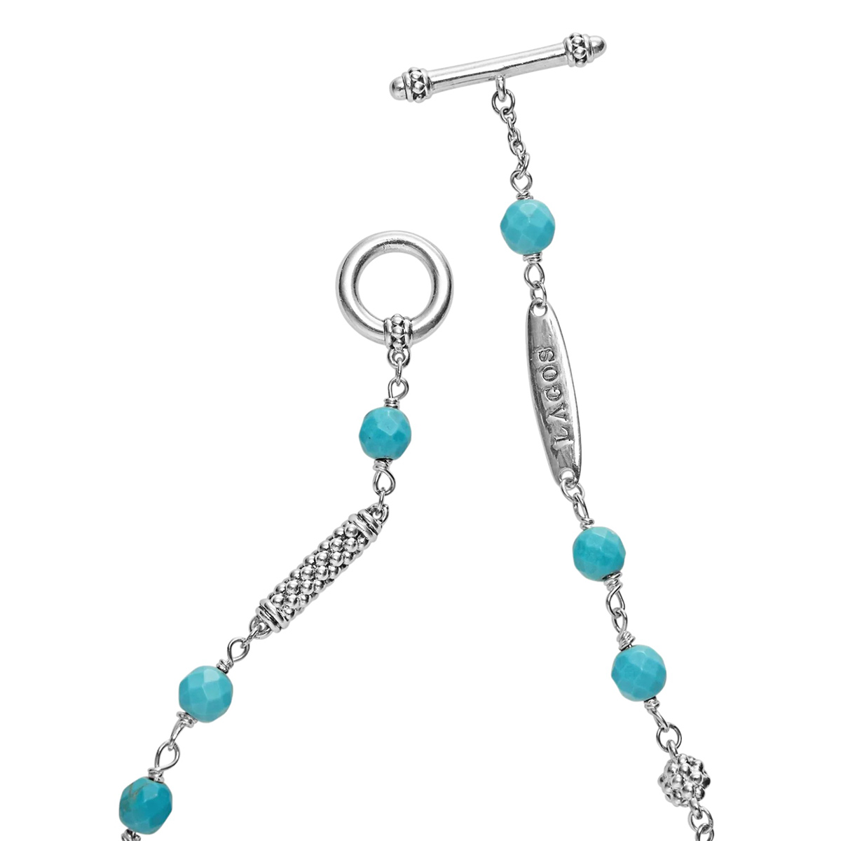 LAGOS Caviar Icon Turquoise Beaded Bracelet, 7.75